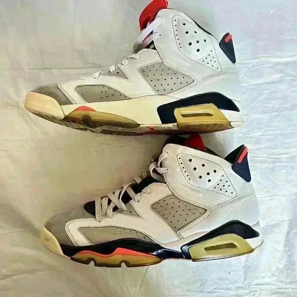 Nike Air Jordan 6 Tinker size 11.5 384664-104 OG VI Retro White - Picture 9 of 9